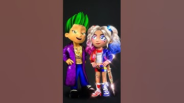 Ryder Pawpatrol And Katie Paw Patrol Glow Up Joker, Harley Quinn #short