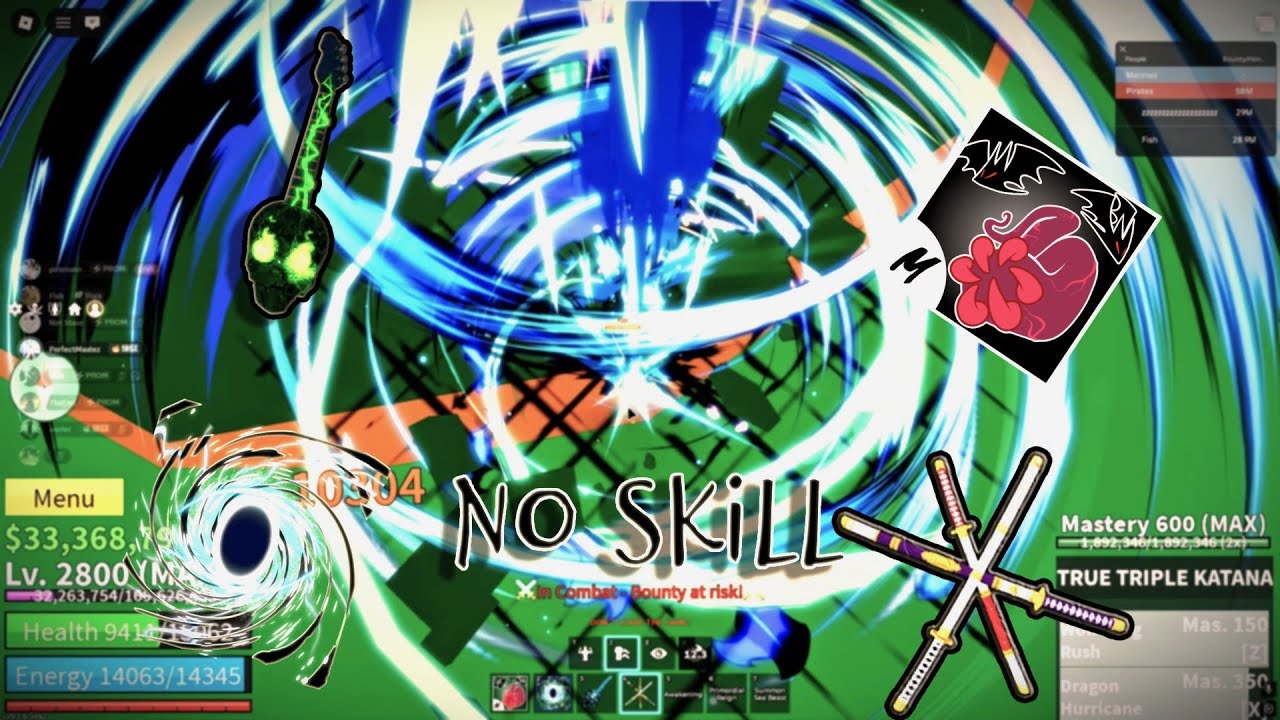 No-Skill Montage『 Blox fruits Top 30 mil 』