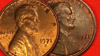 Value of 1971 US One Cent Coins - 5.5 Billion United States Lincoln Memorial   - Philadelphia Denver