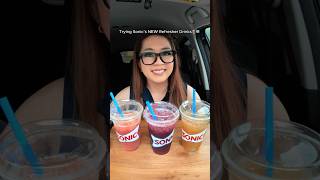 Trying Sonic’s NEW Refresher Drinks🥤🧊 #sonic #newfood #foodreview #drinks