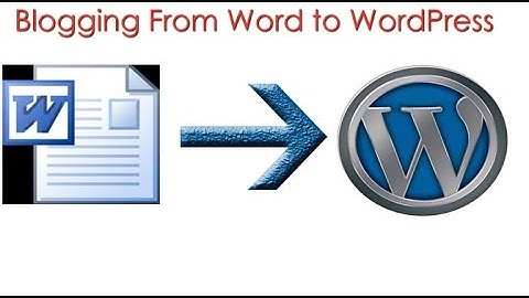 How to Blog with WordPress and Microsoft Office Word