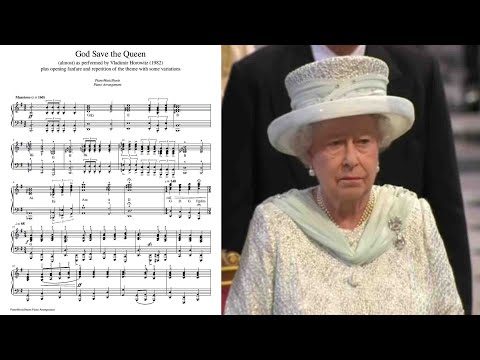 God Save The Queen Extended Version With Opening Fanfare Piano Solo Music Sheet 