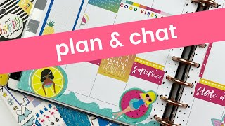 Plan with me in The Happy Planner - decorate and chat