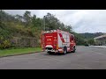 APS Iveco eurocargo + CA ford ranger in uscita con sirena dal comando provinciale 115 di la spezia