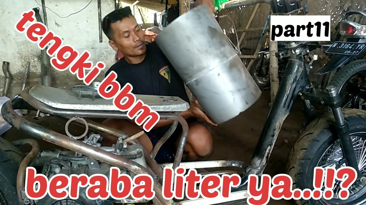 Membuat tengki BBM, beat custom