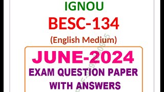 ignou besc 134 june 2024 previous year solved paper in english