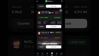 Winance trading perpdex on Worldapp #cripto #crypto #kripto #wld #worldchain wor