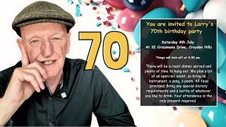 70th Birthday Bash With Acoustic Guitar & Community Singing