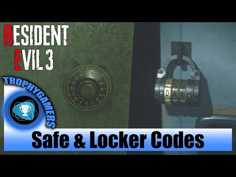 Resident Evil 3 Remake - All Safe and Locker Codes