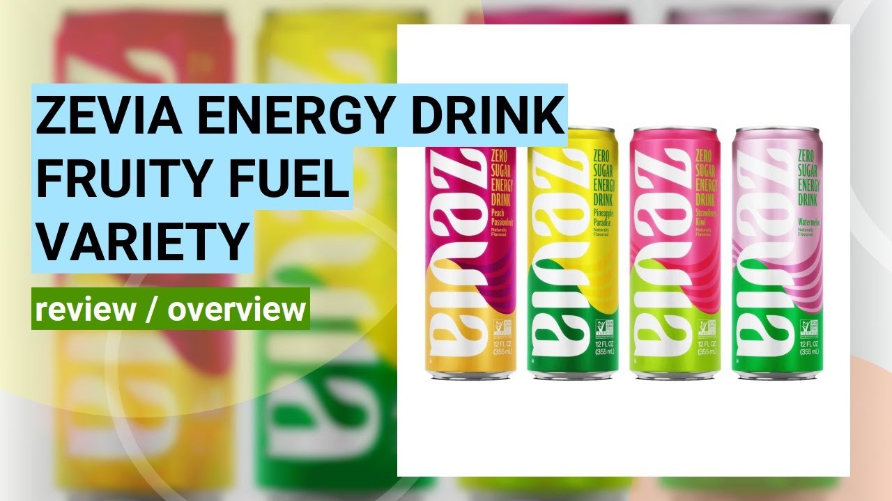 Zevia Zero Sugar Energy Drink Review: Fruity Fuel Variety Pack Taste Test!
