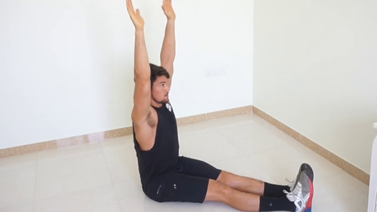 Straight Leg Sit Ups Overhead reach YouTube