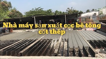 Kho Tư liệu Xây dựng - Toàn cảnh nhà máy sản xuất cọc bê tông cốt thép tại Huyện Hóc Môn