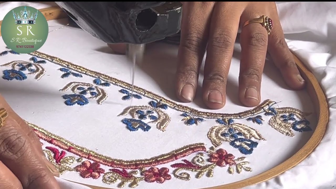 New lotus embroidery design#videos 