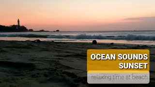 BERSANTAI DENGAN SUARA DEBUR OMBAK | sound of waves to relax | SUNSET
