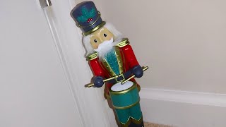Walmart Holiday Time Gemmy 2022 Musical Drumming/ Musical Animated Nutcracker | Review