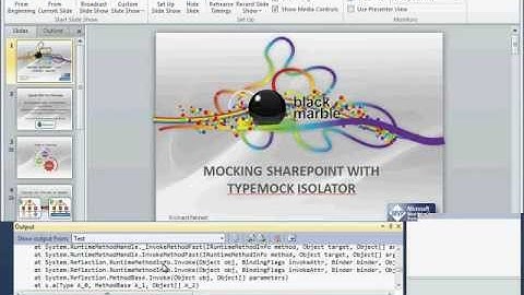 LIDNUG - Dec 01, 2010 Developing testable web parts for SharePoint by Richard Fennell