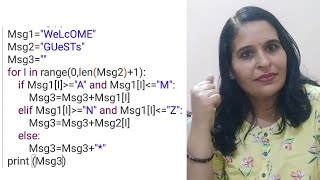 String based output calculation in Python by Ella Joshi