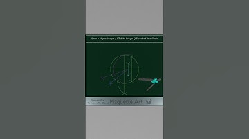 How to Draw a Heptadecagon (17 Side Polygon) Inscribed in a Circle #shorts #geometry