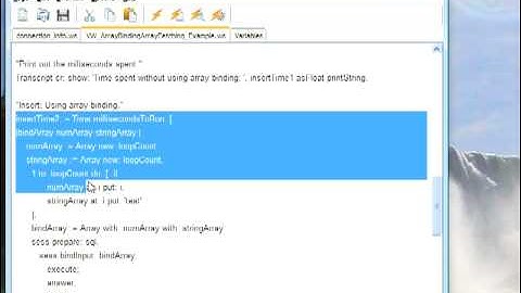 Array Binding with Oracle and VisualWorks