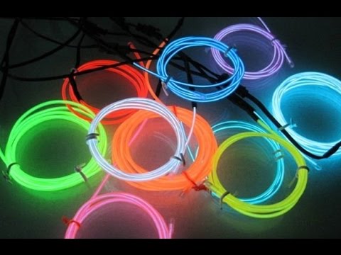 Light Up Your Halloween - with Electro Luminescent (EL) Wire! - YouTube
