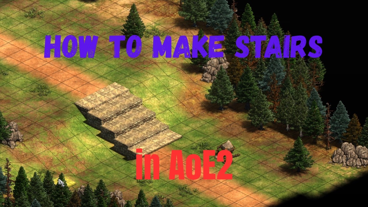 How to make stairs in AoE2