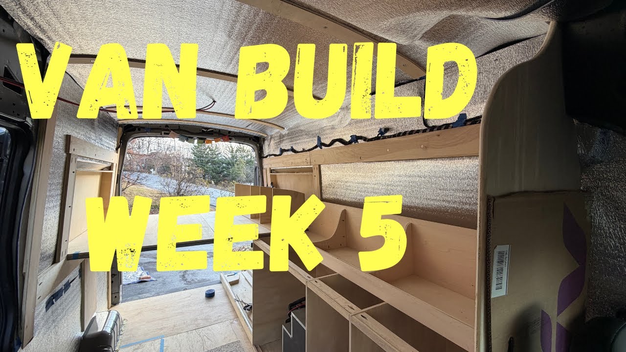 Van Build Week 5 - Reflective insulation install and building bed platform