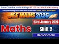 JEE Mains 2026 | Maths January 23rd Shift 2 Discussion | Best IIT/NEET Academy in Vijayawada