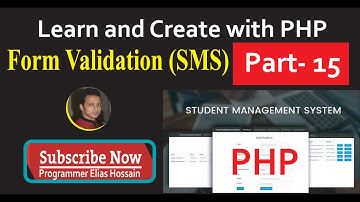 Student Management System | PHP Project | (SMS Part-15) | Elias Hossain | ইলিয়াছ হোসাইন | PHP Bangla