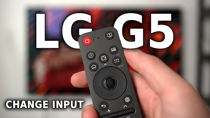 How To Change HDMI/Input - LG G5/C5 OLED (Magic Remote)