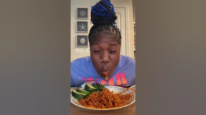 Vickey cathey eats the spiciest noodles on the pla...