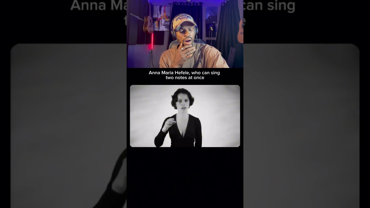 She sings two notes at once, How??!!!! 🤯🤯🤯