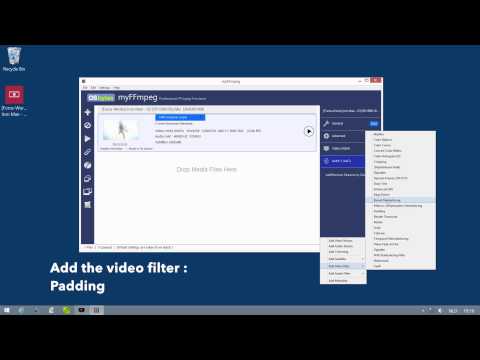 myFFmpeg Do audio normalisation and a padding 16:9 filter
