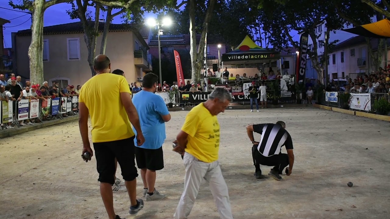 VAR la crau 2019-08-05 troisième national de la crau au jeu provençal