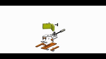 MasterClamp V5-Pro Shadow Box and floater Picture Frame Clamp. Assembly Explode view