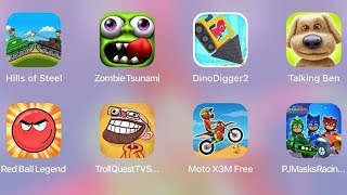 Moto X3M Free,Zombie Tsunami,TrollQuestTV,Hills Of Steel,Pj Masks Racing,RedBall Legend,Talking Ben screenshot 1