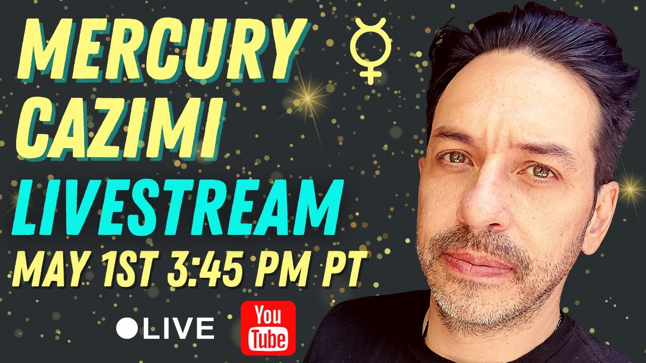 Mercury Cazimi Livestream Purification YouTube