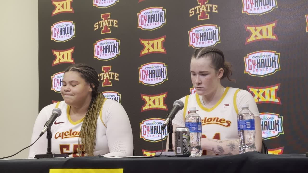 Audi Crooks and Addy Brown Iowa postgame press conference | Iowa State basketball