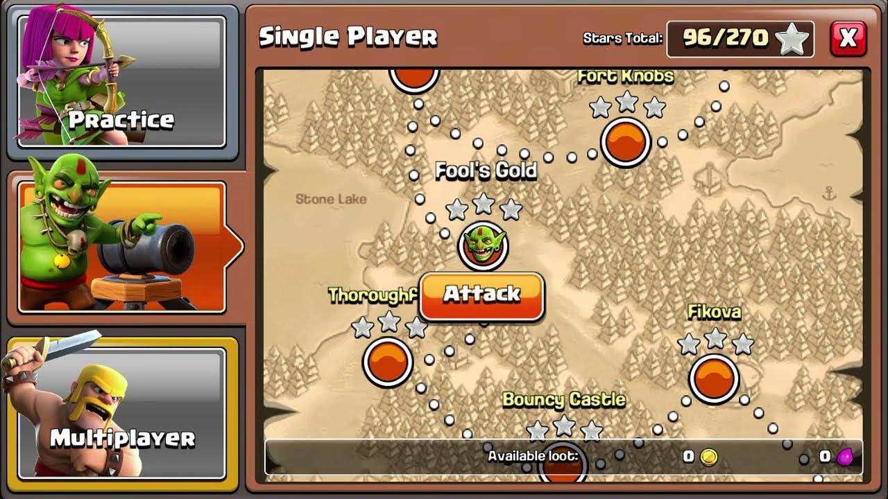 Fool's Gold How to Defeat the Goblin Map at Town Hall 5 Easily 3 Star / Clash of Clans YouTube