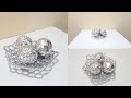 Elegantes esferas plateadas - Elegant silver spheres