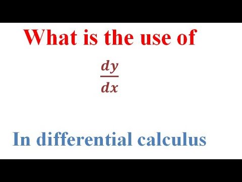 dy /dx meaning ∥ differential calculus ∥ mathematics - YouTube