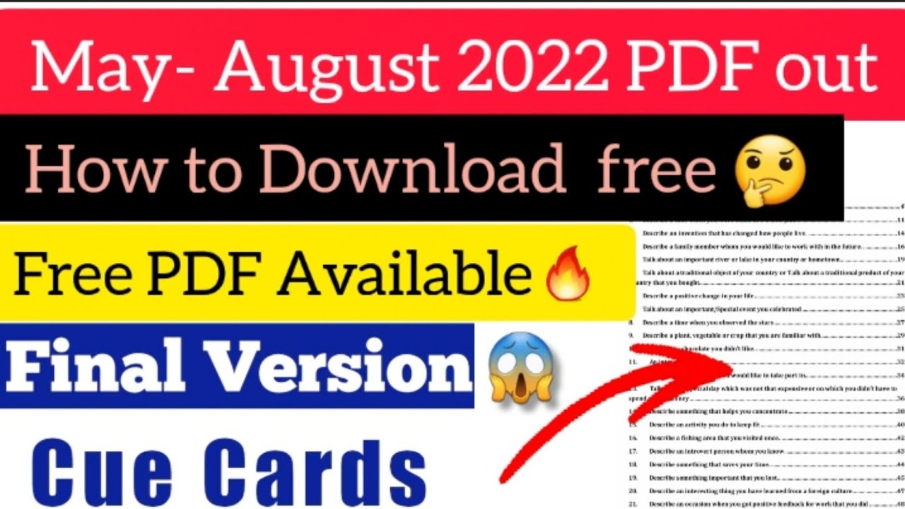 Good News😍/May to August makkar cue cards full pdf 2022/free downloading Now/with intro. questions