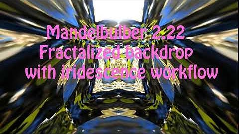 Mandelbulber Tutorial: Fractalized Backdrop With Iridescence Workflow (BEGINNER FRIENDLY)