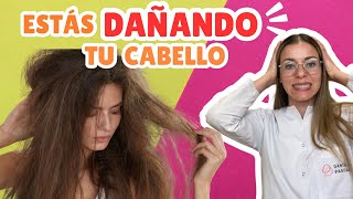 NO HAGAS ESTO CON TU CABELLO  ⚠️  10 hábitos que dañan tu cabello .