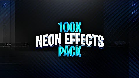 Neon Visual Effect Pack 2021 | Video Editing Pack | VFX Pack For Android/iOS/PC | KindEditing