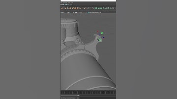 3D Modeling a Scope | Autodesk Maya + Substance 3D Painter | #shorts