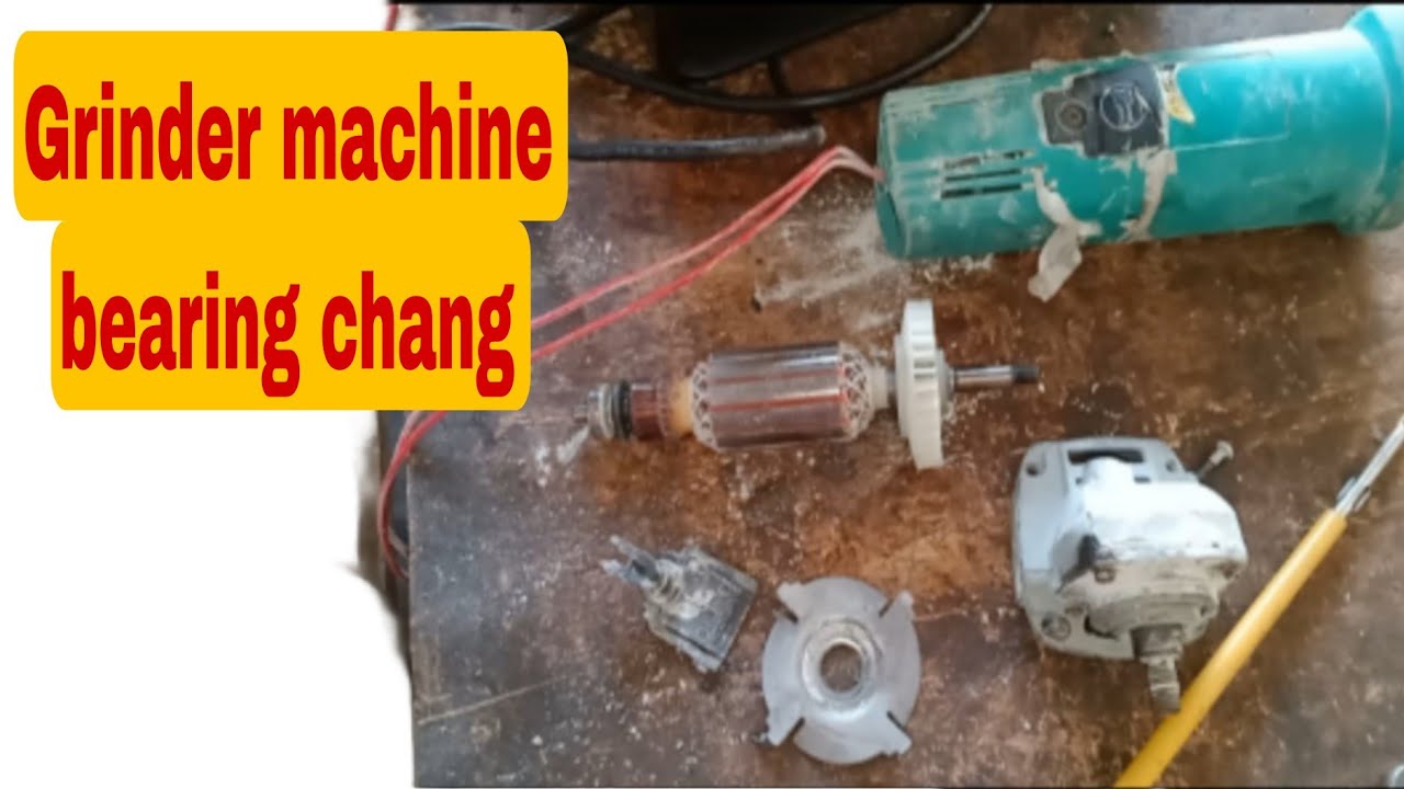 Full guide Grinder repair /How to replace/ chang the bearing on Angle Grinder in hindi 