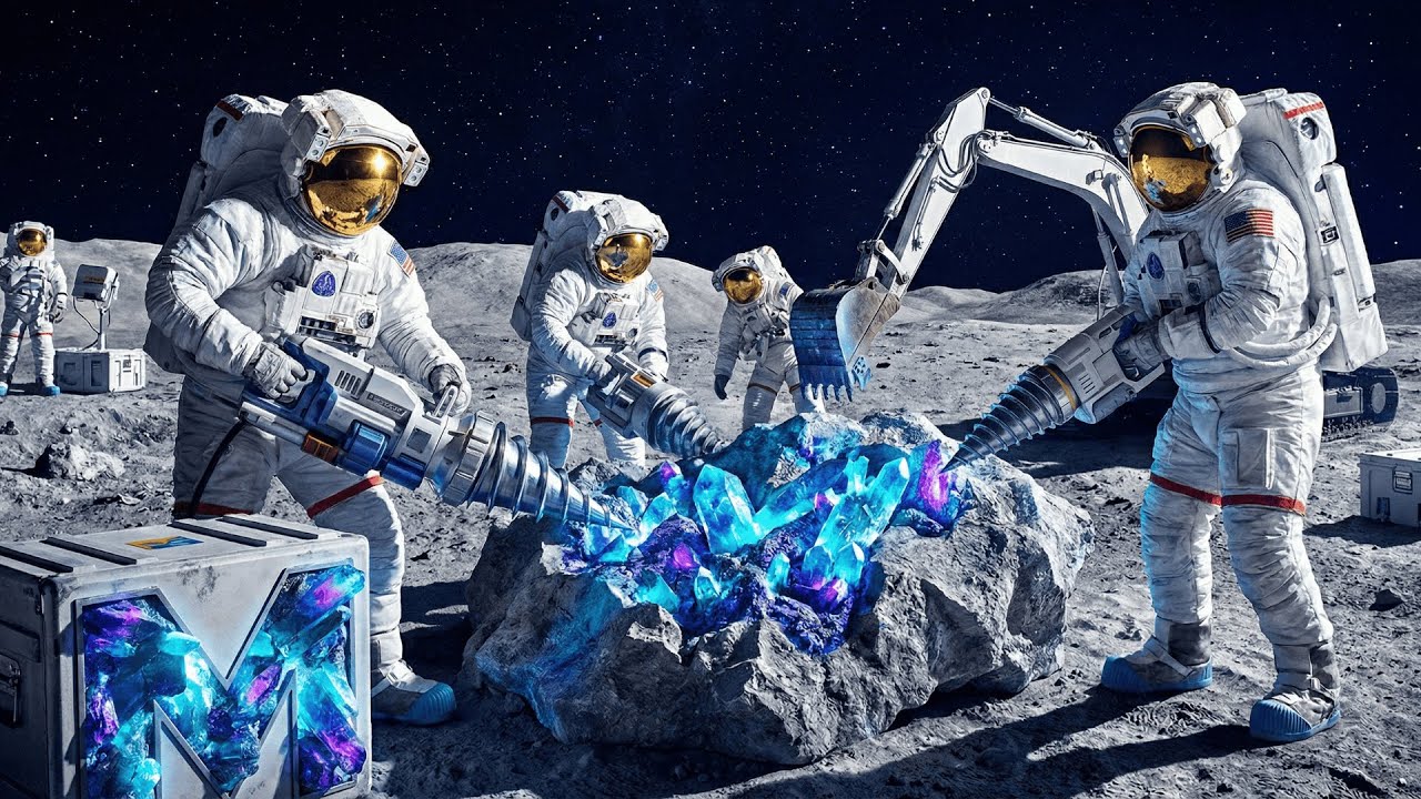 How NASA Extracts $919 Billion Rare Minerals From the Moon (AI SIMULATION)