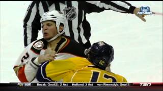 NHL: Punched out tooth in Fight During Predators Ducks Game Nov.18, 2015