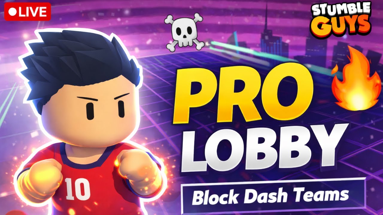 🔴 Stumble Guys Live 🔥ASIA Server Block Dash | 0.95.5