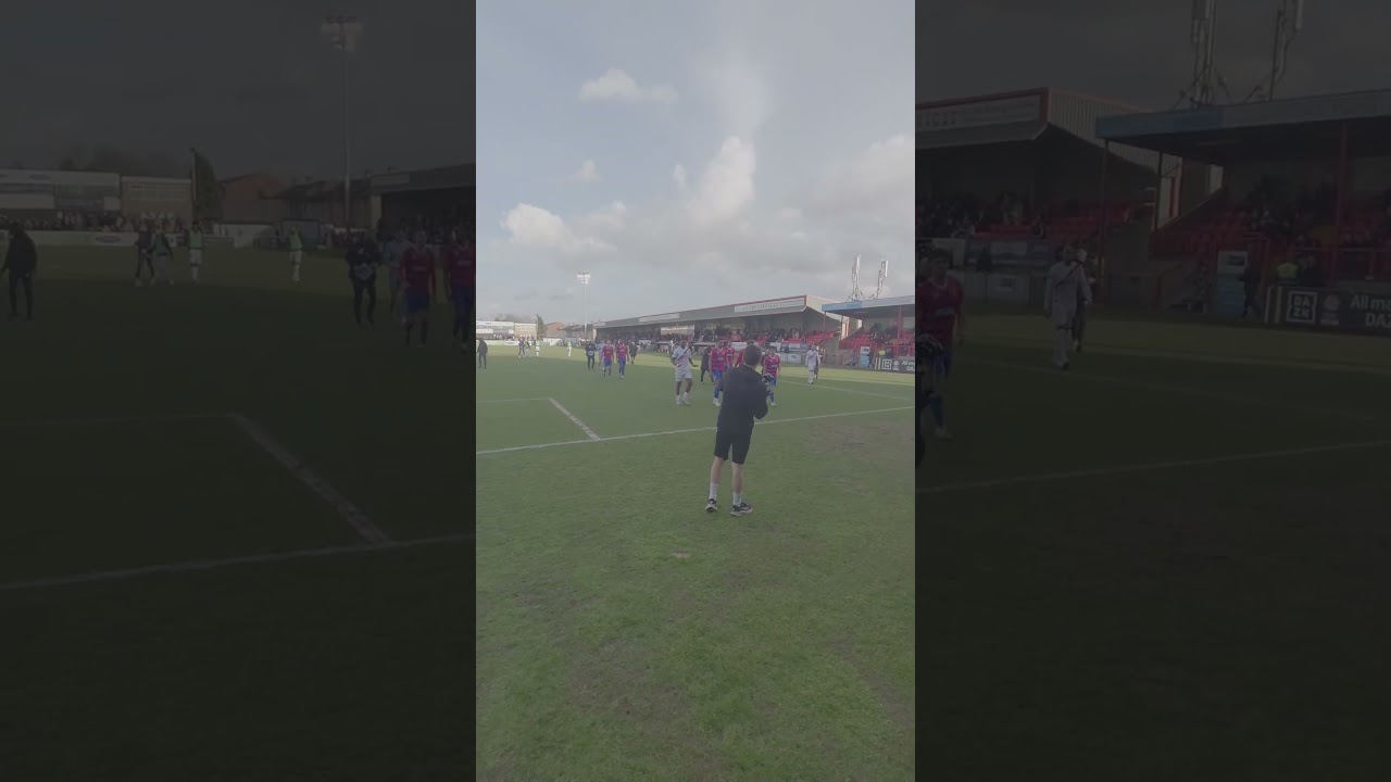 Altercation between Oldham fans & Oldham Manager Micky Mellon at half time Vs Dagenham & Redbridge